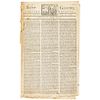 1770 Paul Revere Masthead Boston Gazette Newspaper Prior to the Boston Massacre!
