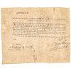 1794 Printed Official Land Survey Order Signed Montgomery Cty, Georgia