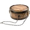 c. 1820-1840 Large Size Wagon Camp Type Wooden Drum Style Canteen