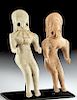 Lot of 2 Indus Valley Mehrgarh Pottery Fertility Idols