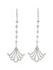 A Pair of 18 Karat White Gold and Diamond Earrings, Cynthia Bach,