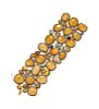 An 18 Karat Yellow Gold Silver Topped, Opal, Hardstone and Diamond Bracelet,