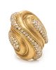 An 18 Karat Yellow Gold and Diamond Ring, Henry Dunay,