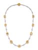 A Bicolor Gold, Colored Diamond and Diamond Necklace, Stefan Hafner,