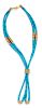 An 18 Karat Yellow Gold and Turquoise 'Nadja' Necklace, Mauboussin,