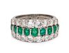 A Platinum, Diamond and Emerald Ring, Tiffany & Co.,