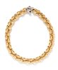 An 18 Karat Bicolor Gold Necklace, Chiampesen,
