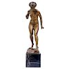 OTTO SCHMIDT-HOFER (GERMANY, 1873-1925). BATHER. ART DECÓ style. Bronze with marble base.