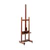 EASEL. BEGINNING OF THE 20TH CENTURY. Wooden easel with height adjustable mechanism. 