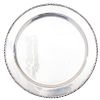 SALVER. MEXICO, 20TH CENTURY. Sterling 0.925 Silver. Brand: SANBORNS. Circular with molded rim.