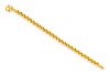A High Karat Yellow Gold Link Bracelet,