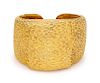 A Yellow Gold Surprise Watch Cuff Frame,