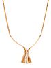 A 14 Karat Yellow Gold and Diamond Necklace, Keith Atwood,