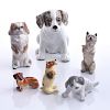 6 ASSORTED DOGS, VARIOUS BREEDS AND MAKERS