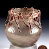 Gorgeous Roman Glass Jar w/ Rigaree