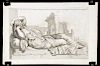 17th C. Engraving of Cleopatra by Sandrart and Collin