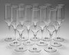 Baccarat L. Perrier Crystal Champagne Flutes, 12