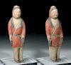 Pair of China Six Dynasties Ceramic Soldiers w/ TL Cert