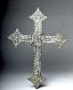 Huge 18th C. Mexican Silver Cross