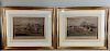 Two Engraved Horse Racing Prints After Walsh