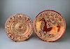 Two Pieces of Hispano-Moresque Revival Lustre Pottery