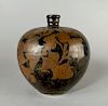 Chinese Henan Black Glaze Vase, Song Dynasty