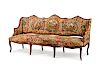 A Regence Tapestry-Upholstered Walnut Sofa