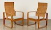 PAIR THONET BENTWOOD ARM CHAIRS 1970