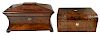 Two 19th Century Wooden Tabletop Boxes