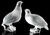 Two Trois Perdrix Lalique Birds