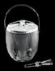 Lalique Glass Ice Bucket with Wine Stopper