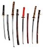 Four Katana Swords