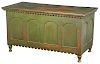 American Paint Decorated Walnut Lift Top Chest