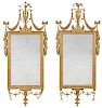 Important Pair George III Carved and Giltwood Mirrors