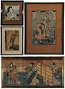 Japanese Woodblock Triptych and