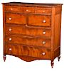 Federal Inlaid Cherry Seven Drawer Chest