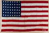 Three Bull Dog Bunting American flags, 1912-1959, with forty-eight stars, 42'' x 68'', 44'' x 66''