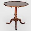 George III Style Carved Mahogany Tilt-Top Tripod Tea Table