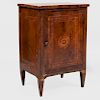 Italian Walnut and Fruitwood Marquetry Side Cabinet