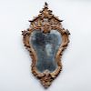 Italian Rococo Style Giltwood Girandole Mirror