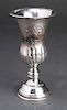 Judaica Silver Repousse Kiddush Cup Star of David