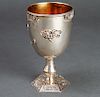 Judaica Elijah the Prophet Large Silver Goblet Cup