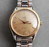 Omega 2-Tone Stainless Steel Date Watch