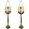 Neoclassical Style Candelabra Table Lamps, Pair