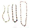 Hardstone & Gold-Tone Chokers Necklace Group of 3