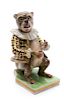 A Bloor Derby Porcelain Figure of a Monkey