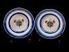 A Pair of Chinese Export Porcelain Armorial Plates