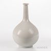 White-glazed Porcelain Bottle Vase