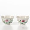 Pair of Famille Rose Bowls