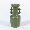 Celadon-glazed Mallet Vase